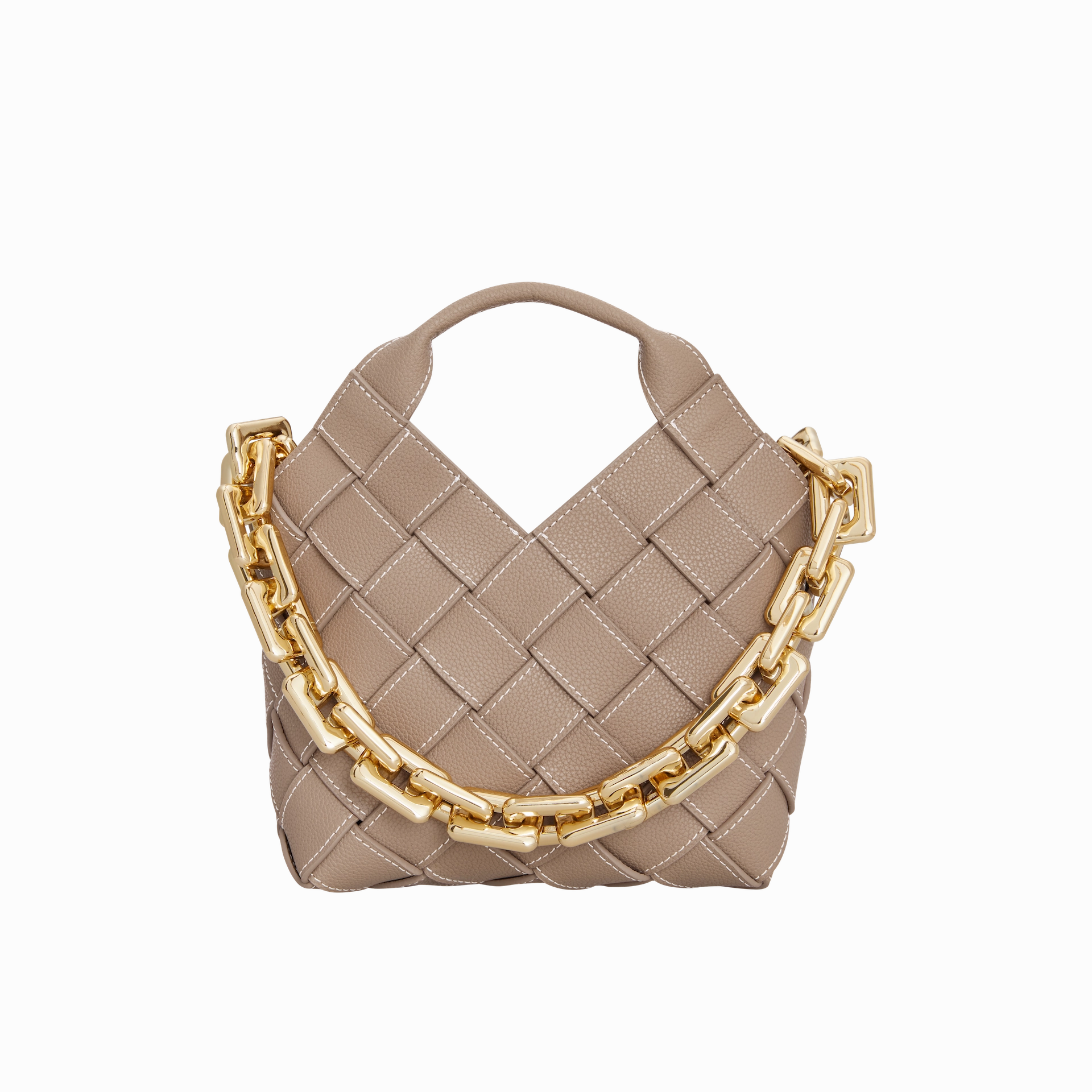 Travel Performance Etoupe Woven Basket Bag