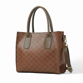 Smart Choice catchy bag brown (checkered)