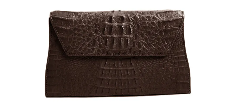 Celine Crocodile Clutch Posh evening carry