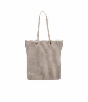 Picnic Bag Chain Crochet North/South Tote