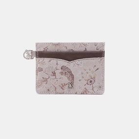Charmed Card Case in Printed Leather - Mystic Bloom Timeless Innovation Everyday Modernity