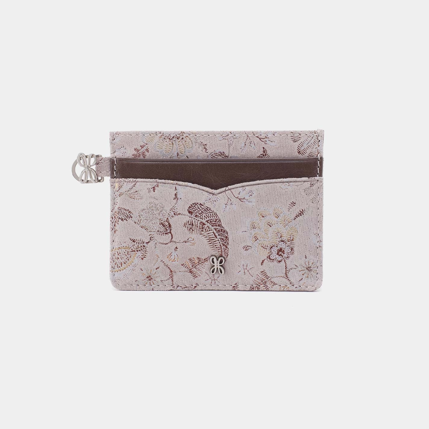 Charmed Card Case in Printed Leather - Mystic Bloom Timeless Innovation Everyday Modernity