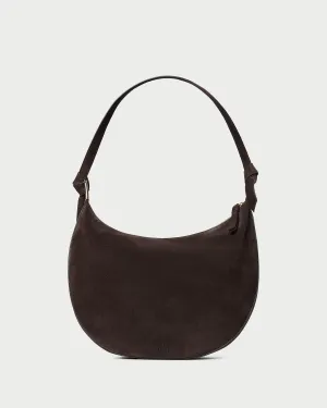 Harlow Brown Suede Shoulder Bag Practical Companion Night Glamour