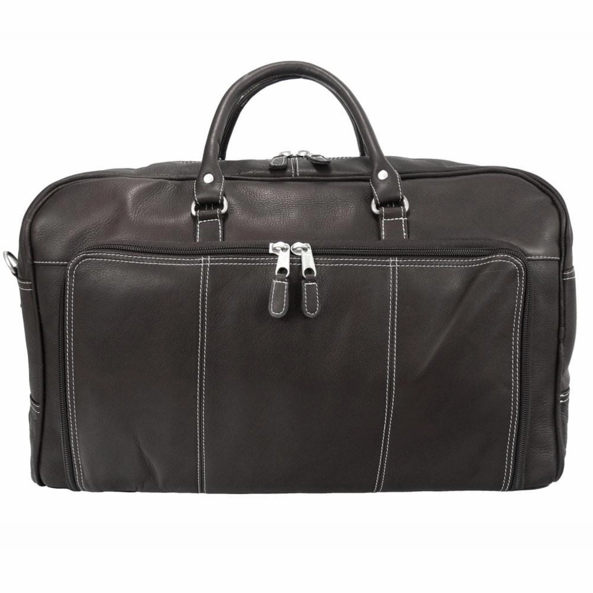 Minimalist Style Quality Finish Las Vegas Leather Weekender Bag