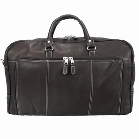 Minimalist Style Quality Finish Las Vegas Leather Weekender Bag