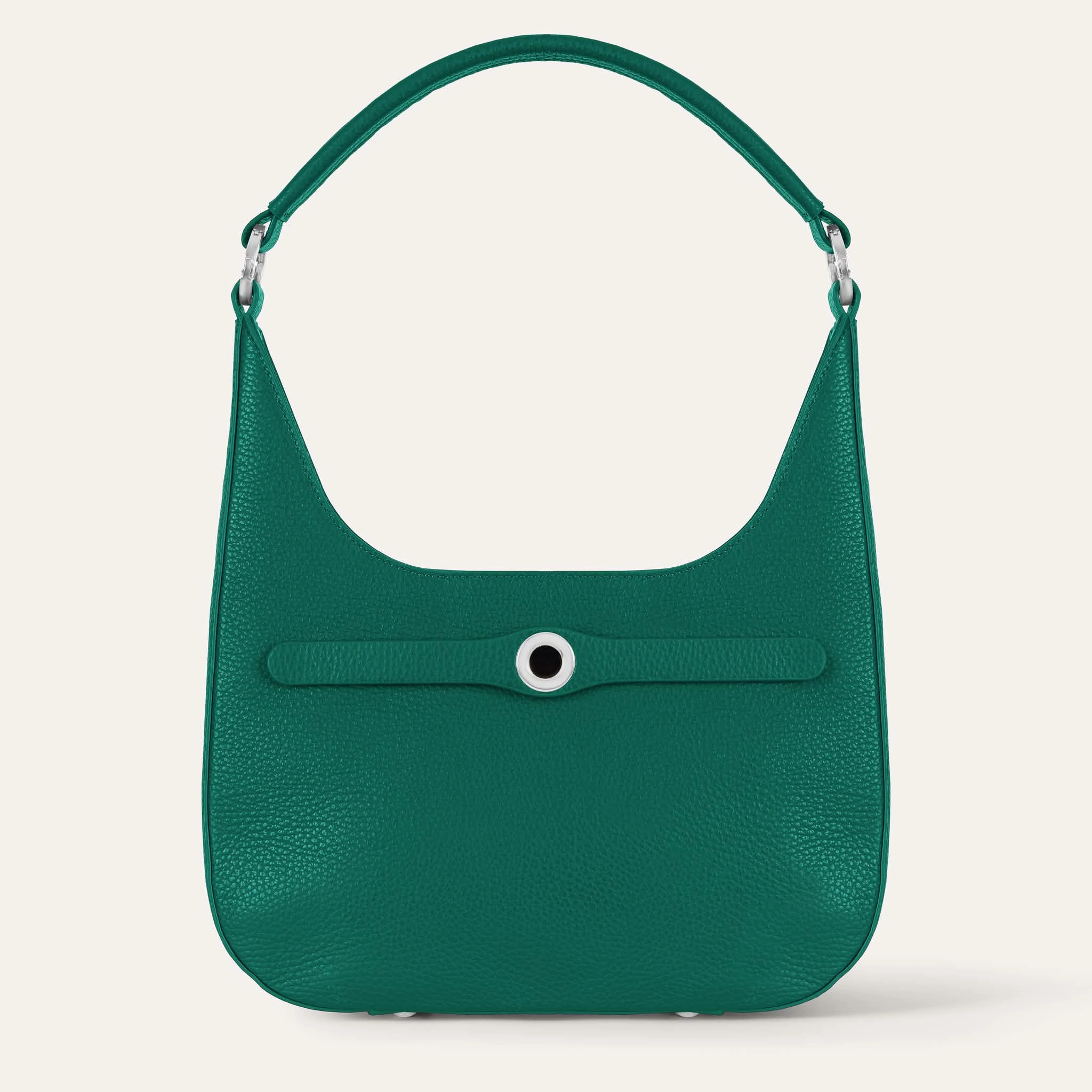 Florence Shoulder Bag | Evergreen with Silver hardware Practical Choice Comfort Travel