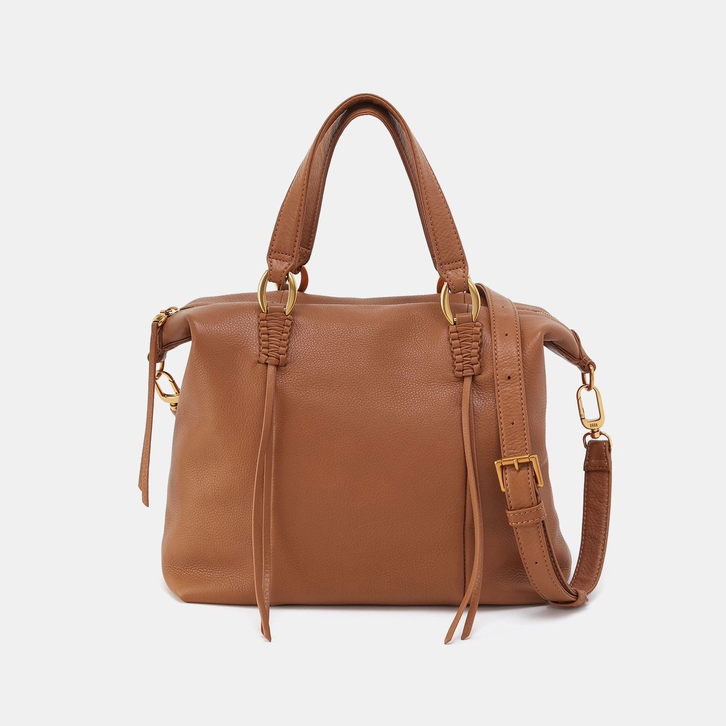 Minimal Functionality City Adventure Harley Satchel In Pebbled Leather - Warm Honey