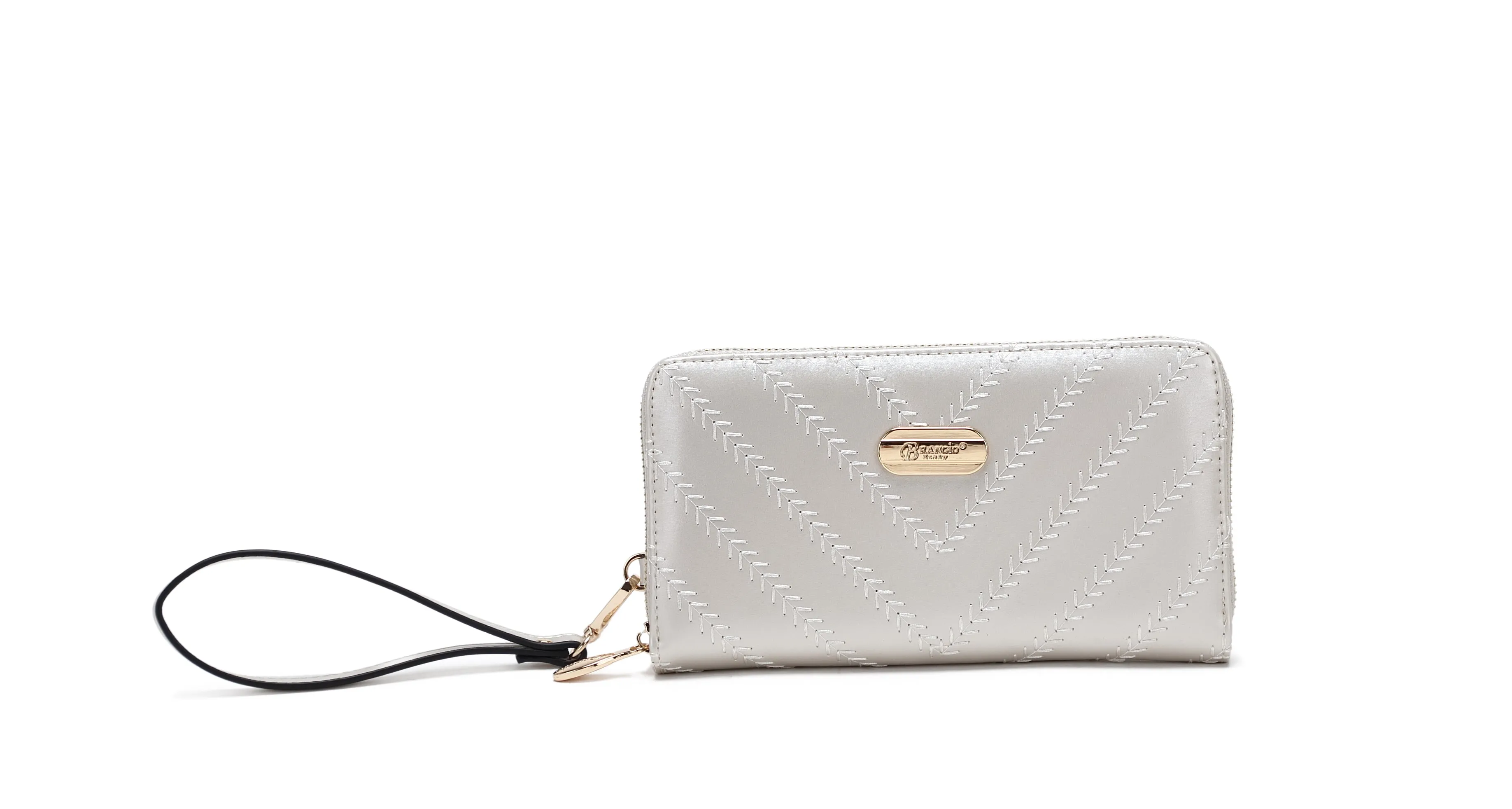 Winter Look urban vibe Brangio Compact Wristlet Wallet with Elegant Detailing