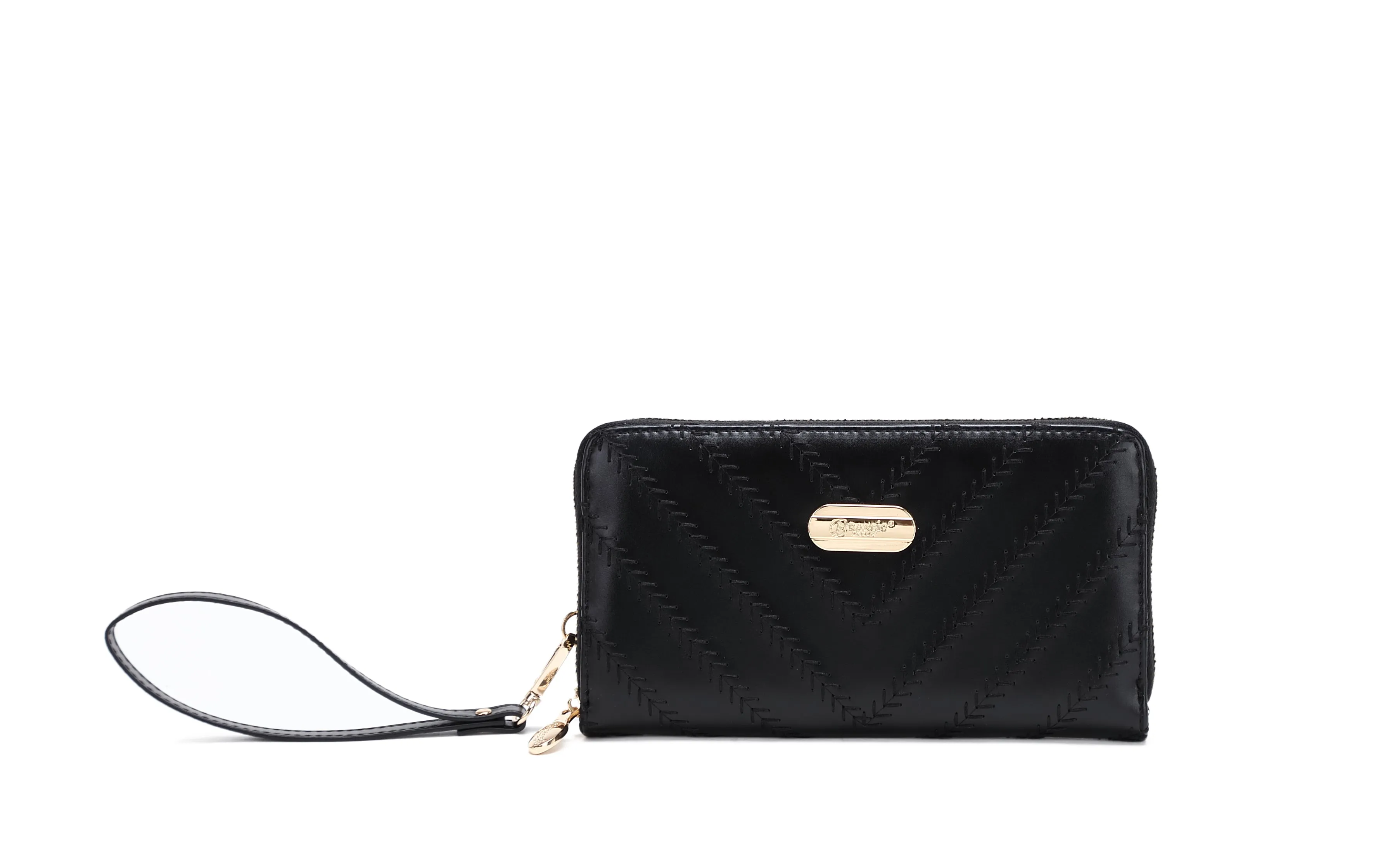 Casual Outfit Brangio Compact Wristlet Wallet with Elegant Detailing