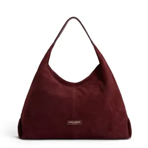 Smart Accent Honor?? Grace bordeaux red suede shoulder bag