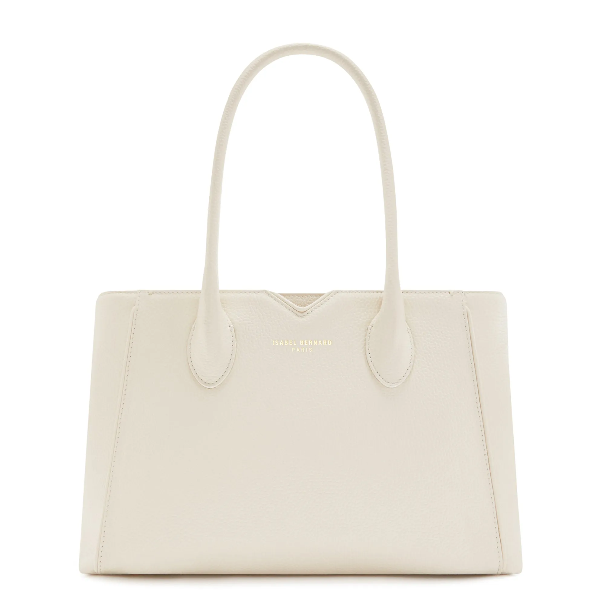 Honor?? Cloe Midi cream calfskin leather handbag Modern Weekend