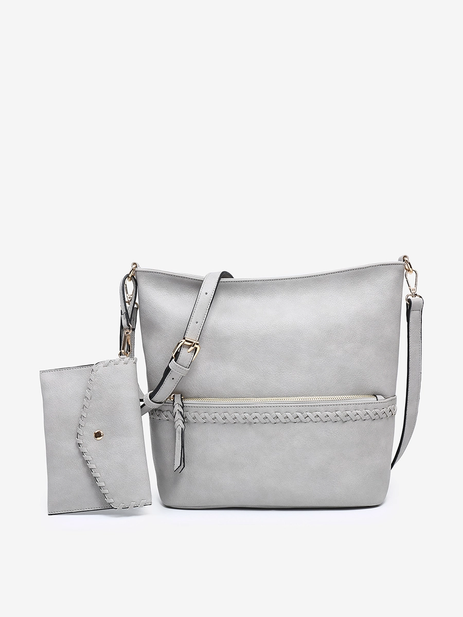 Cynthia Vegan Dist. Whipstitch Hobo Fashion Essential Refined Elegance