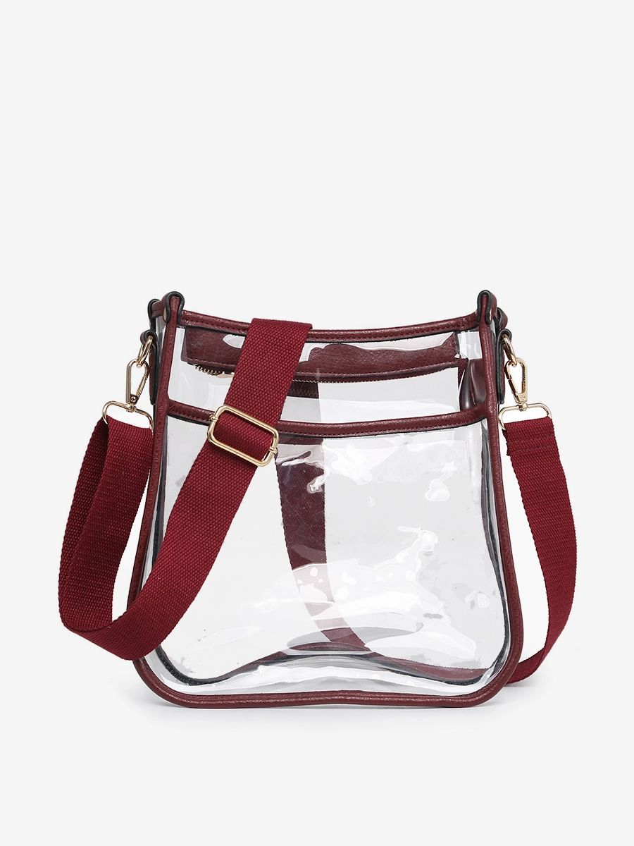 Smart Casual Elegant Outfit Posie Vegan Clear Crossbody