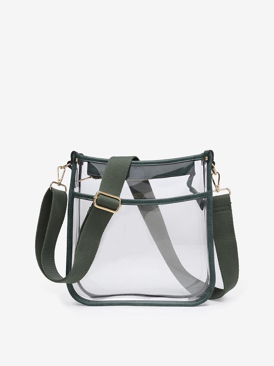 Posie Vegan Clear Crossbody Refined Appearance