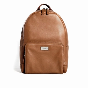 Stuart Backpack - Cognac Leather Lightweight Functionality