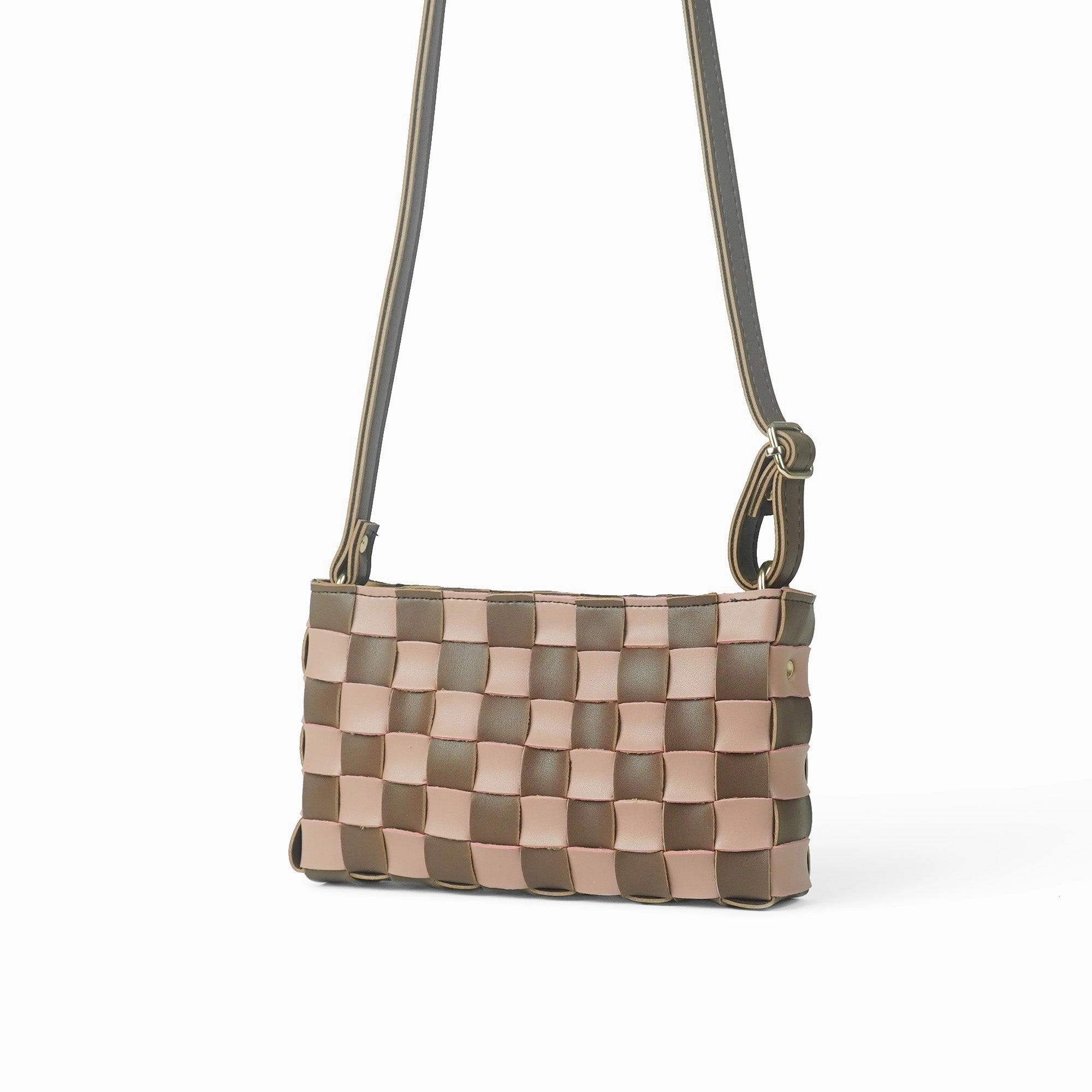 Portable Accessory Chic Fit Cot Bag (Brown & Peach)