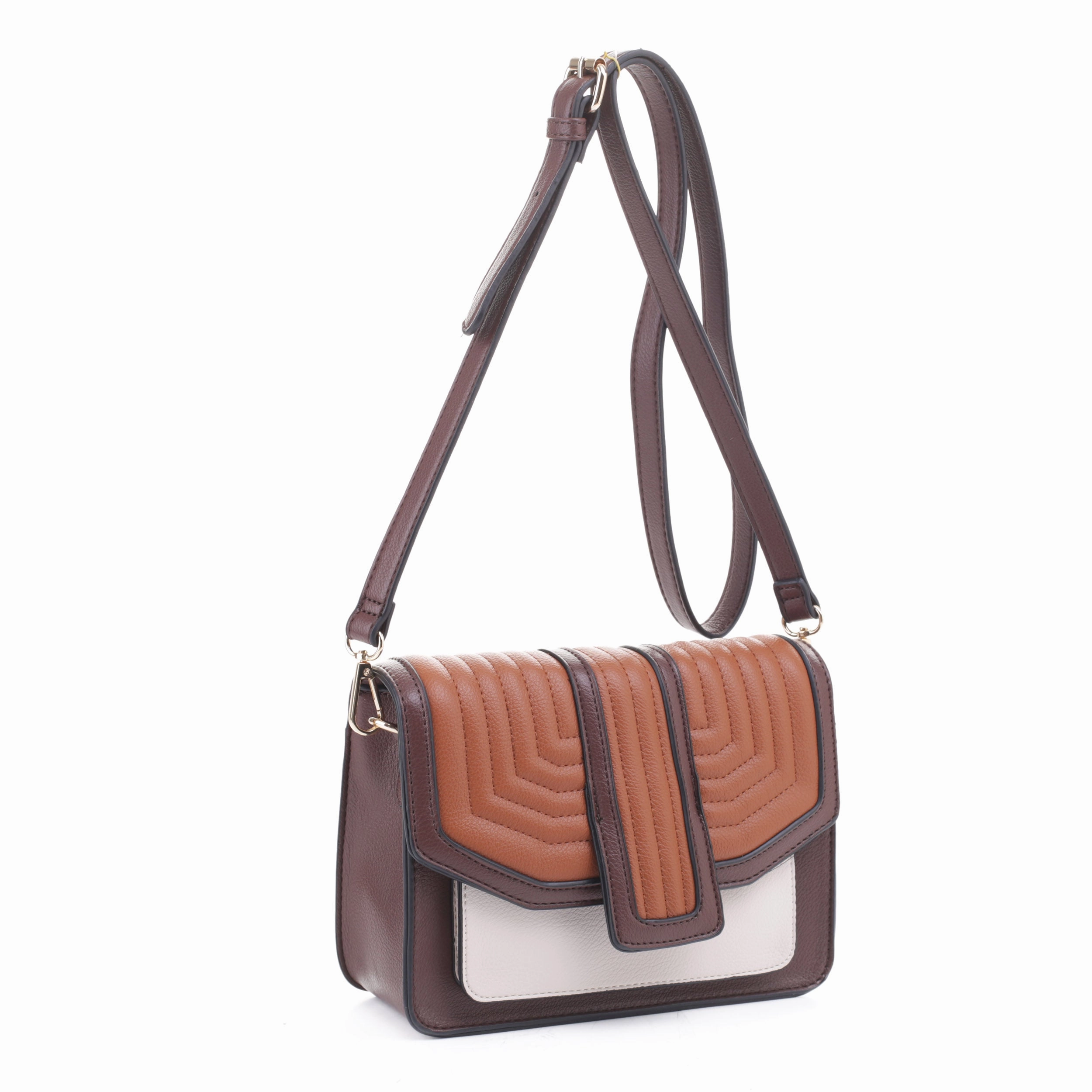 Cecile Color Block Quilted Crossbody Effortless Travel Casual Travel