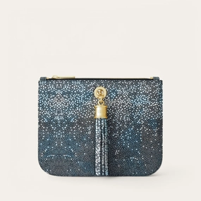 Ivy | Multi Colour Shagreen with Gold hardware Daily Utility