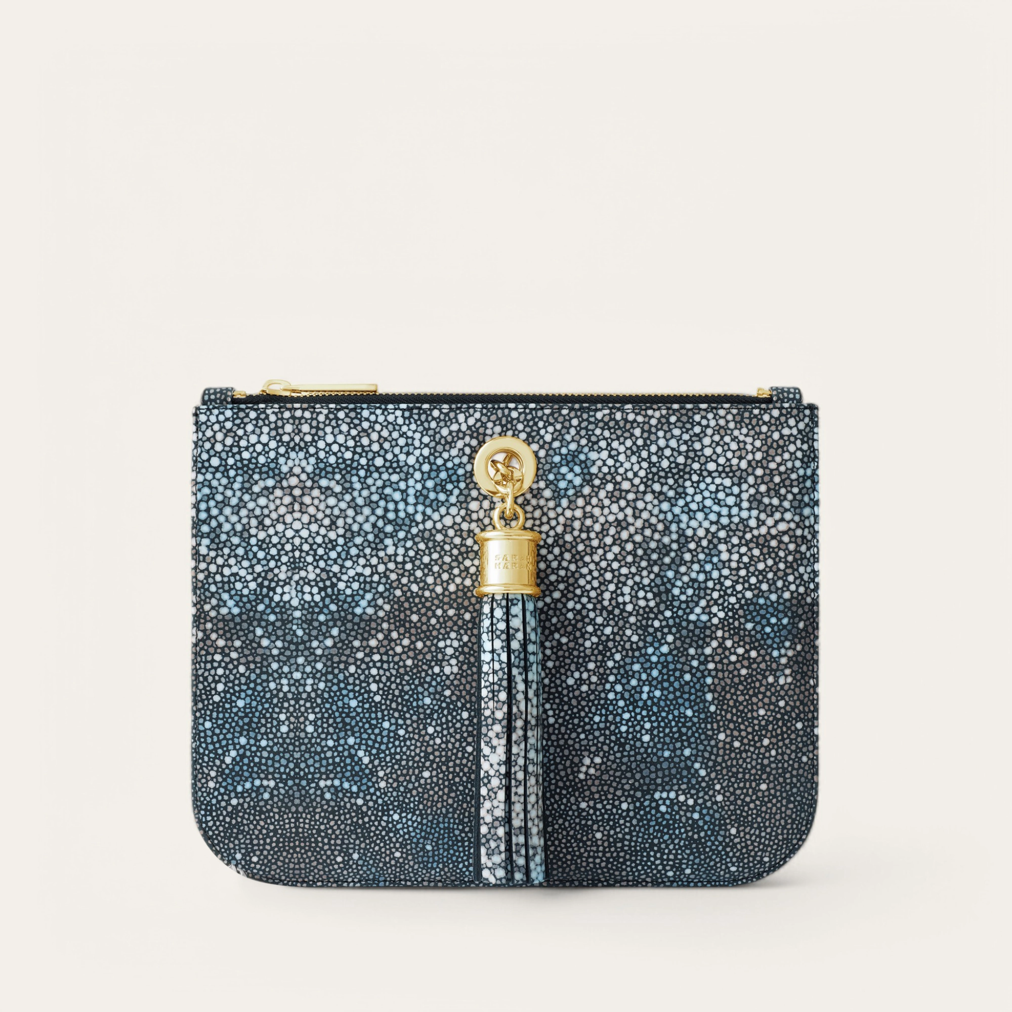 Ivy | Multi Colour Shagreen with Gold hardware Daily Utility