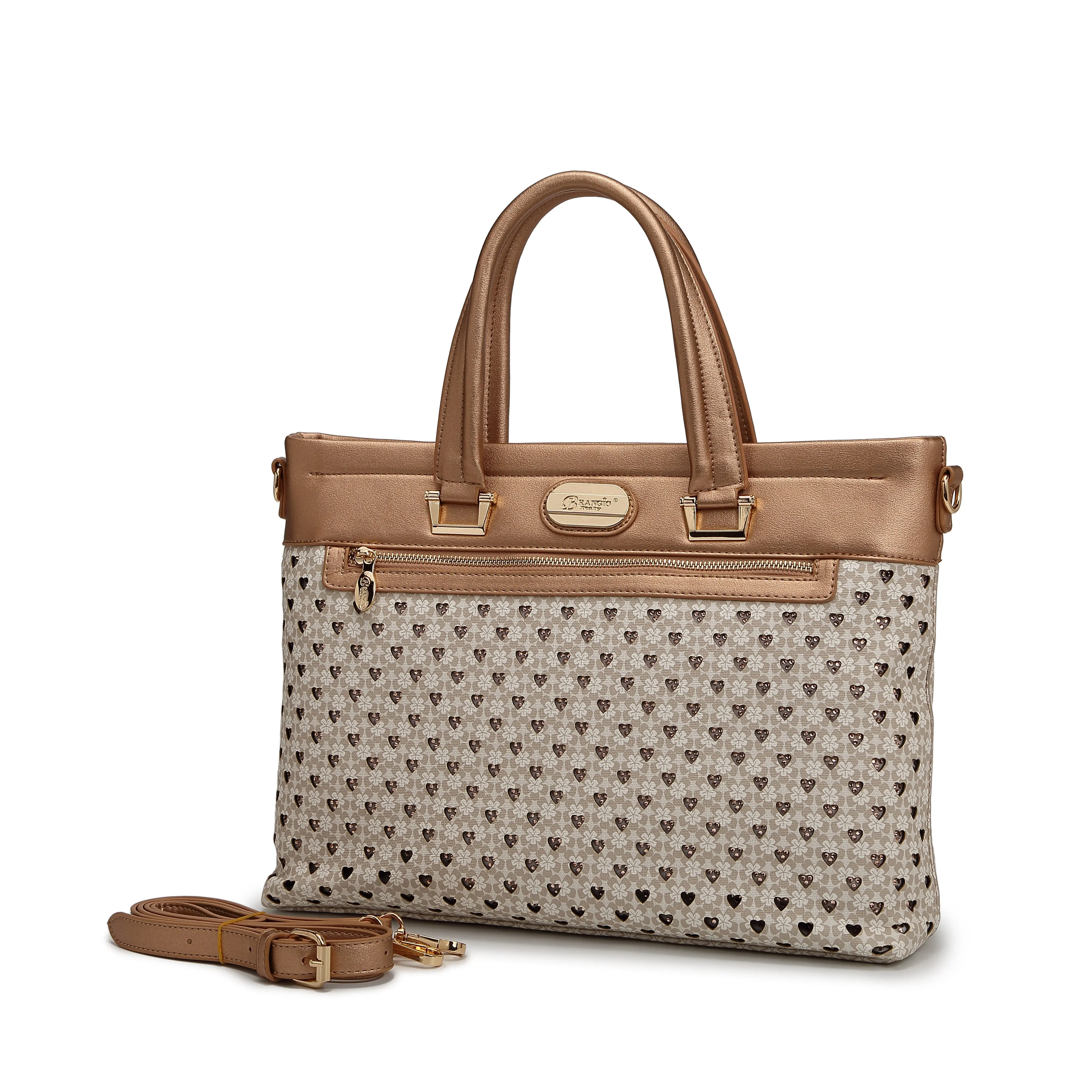 Brangio Floral Executive Tote Iconic Style Functional Art