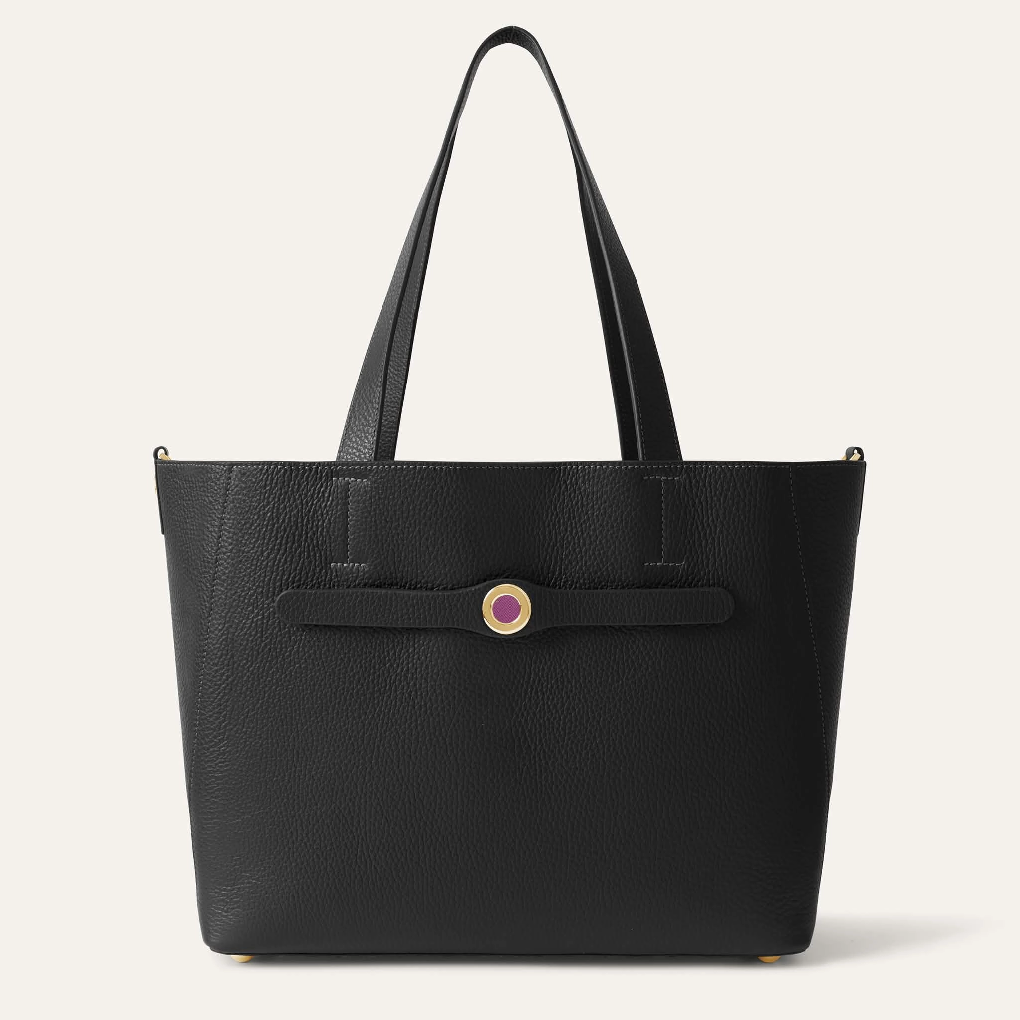 Sarah Tote Signature | Black with Gold hardware Practical Functionality Casual Function