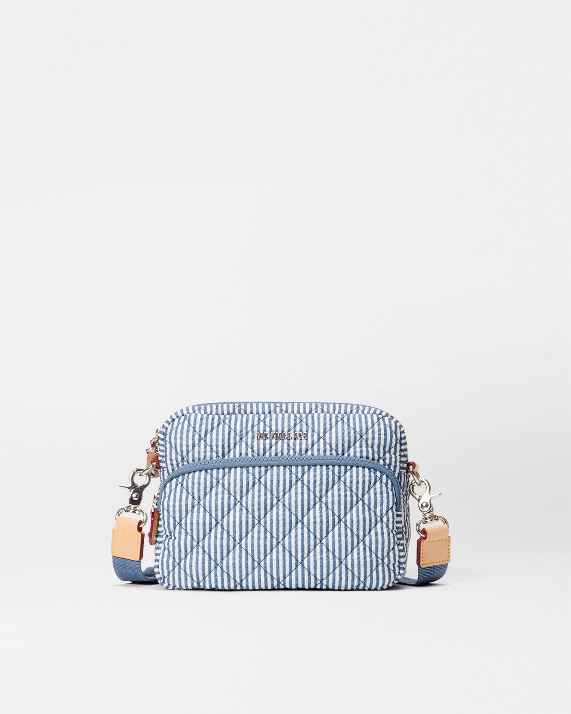 Seersucker Small Metro Camera Bag Sporty Chic Outfit Essential Carry