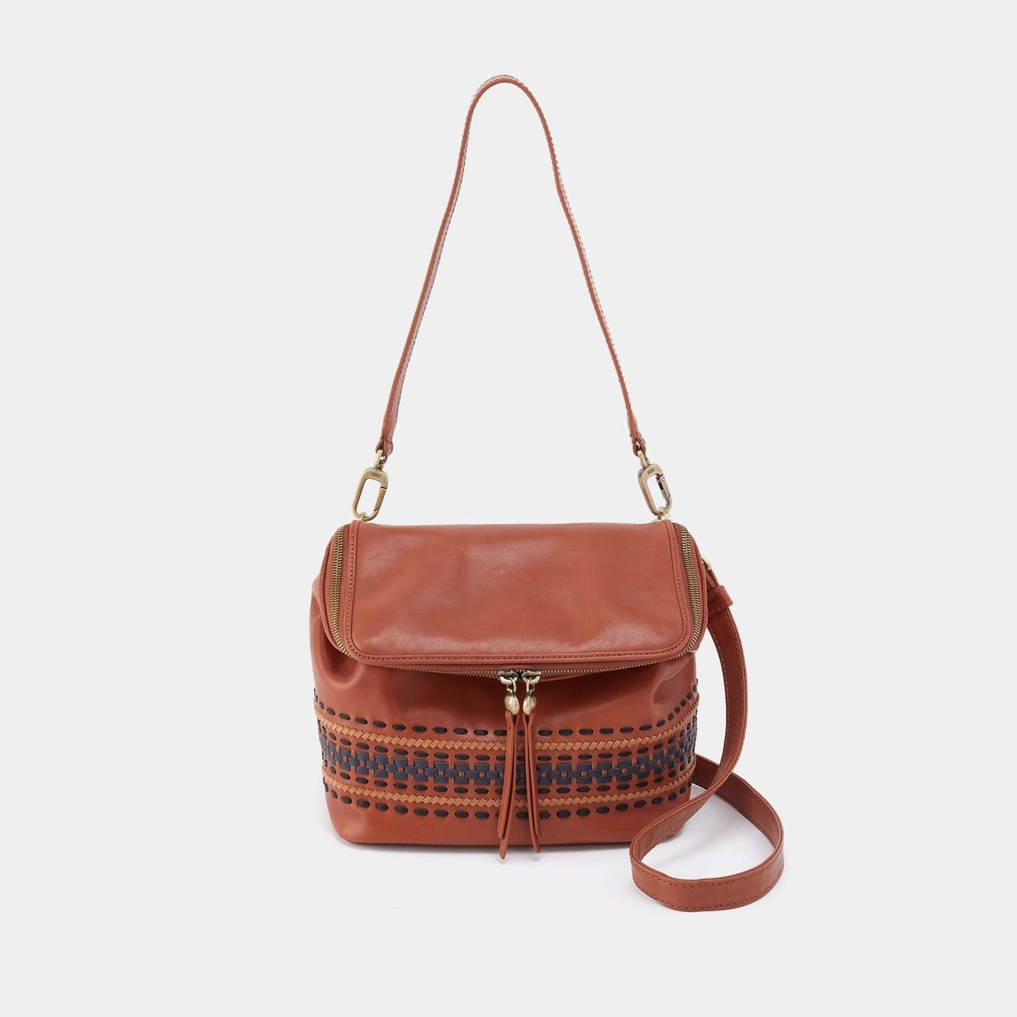 Weekend Adventure Fernwell Medium Crossbody in Smooth Leather with Multi Stitch - Timberline
