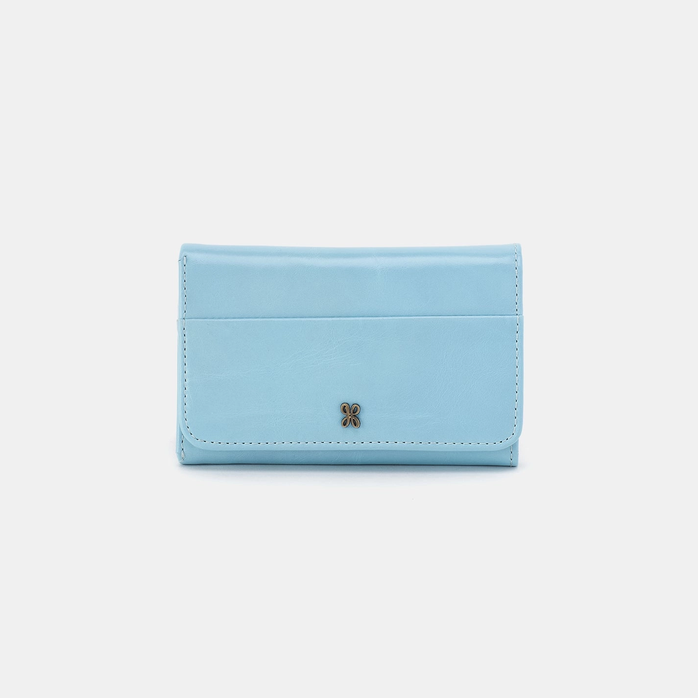 Jill Trifold Wallet In Polished Leather - Stratosphere Street Utility