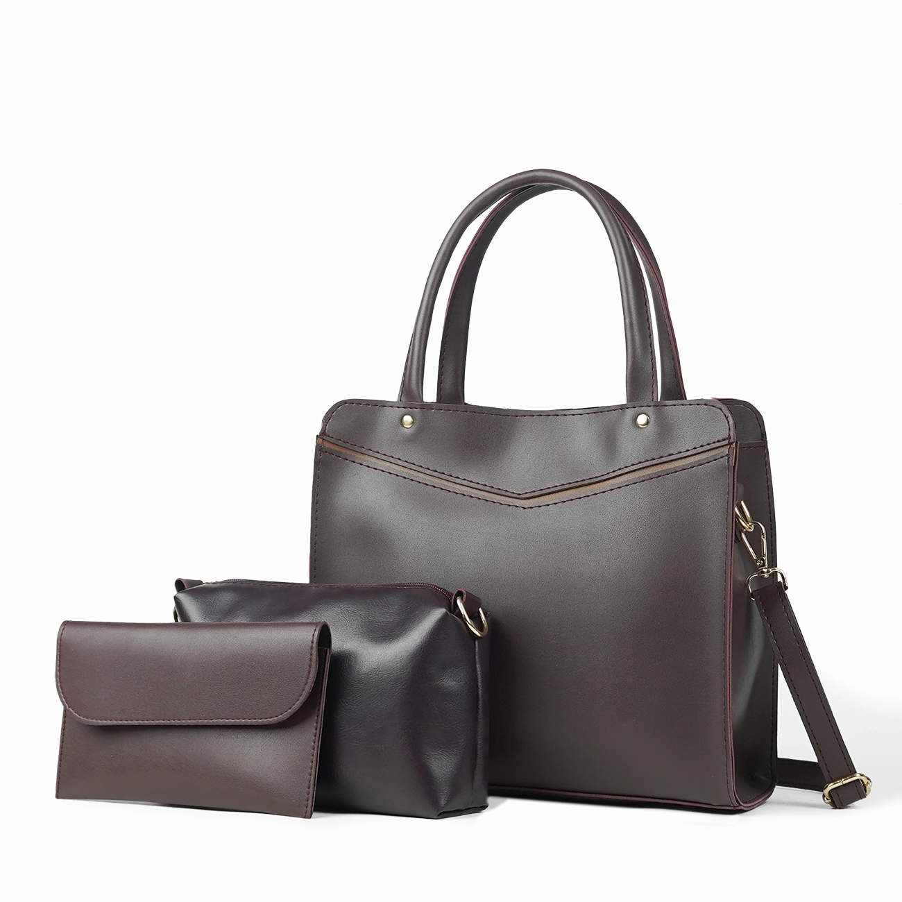 Outdoor Travel Smart set of 3 Bag maroon