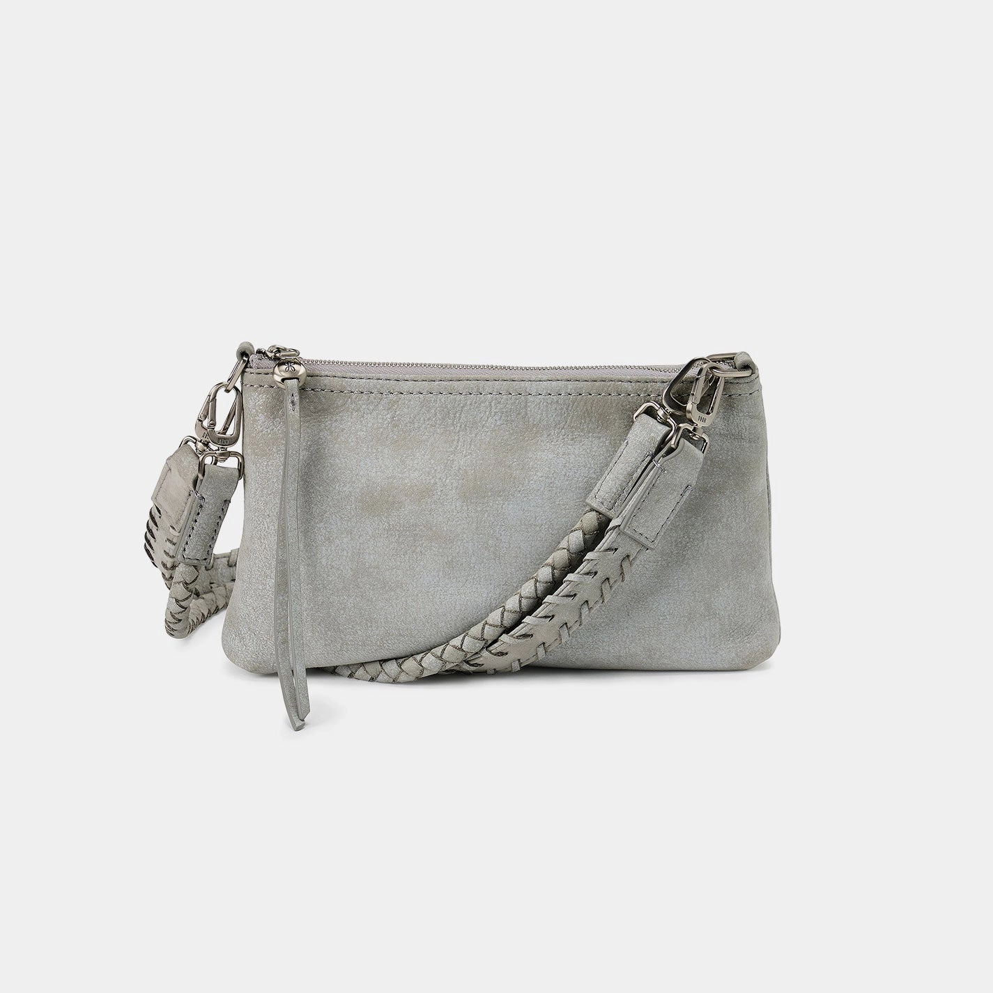 Occasion Ready Luxury Texture Darcy Crossbody In Buffed Leather - Misty Harbor