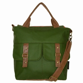 Amber Crossbody Premier: Lemongrass Waxed Canvas Casual Weekend Look