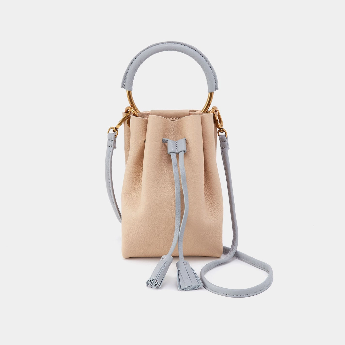 Urban Utility Eden Phone Crossbody In Pebbled Leather - Linen
