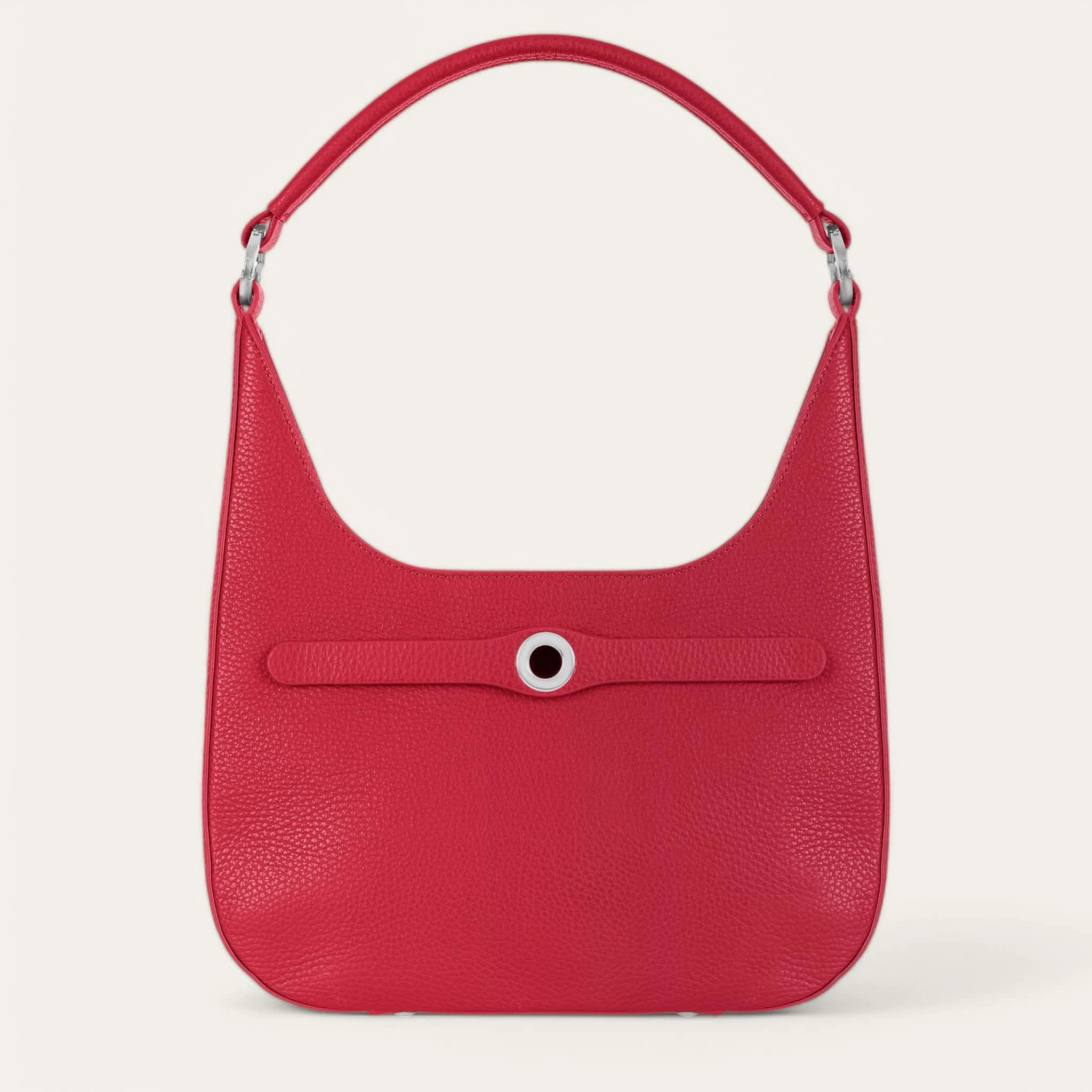Florence Shoulder Bag | Pillarbox Red with Silver hardware Comfort Carry Gear