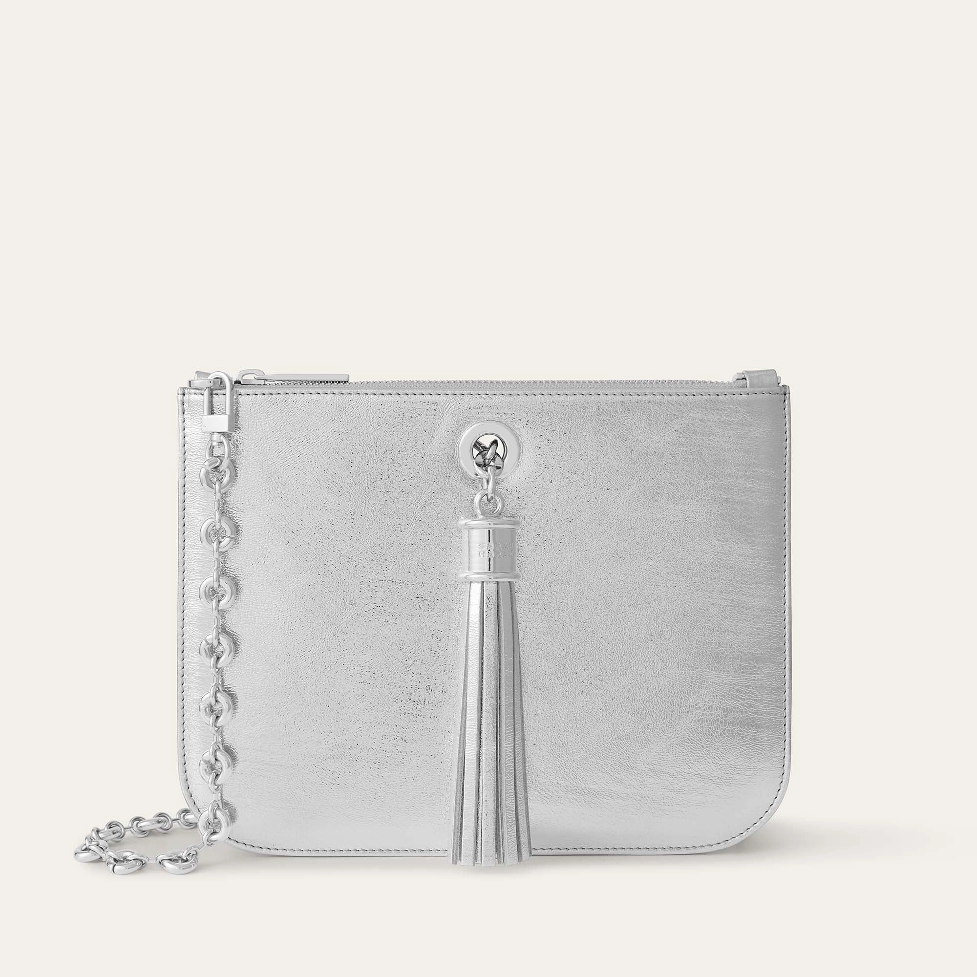 Ivy | Metallic Silver with Silver hardware Stylish Companion Stylish Edge