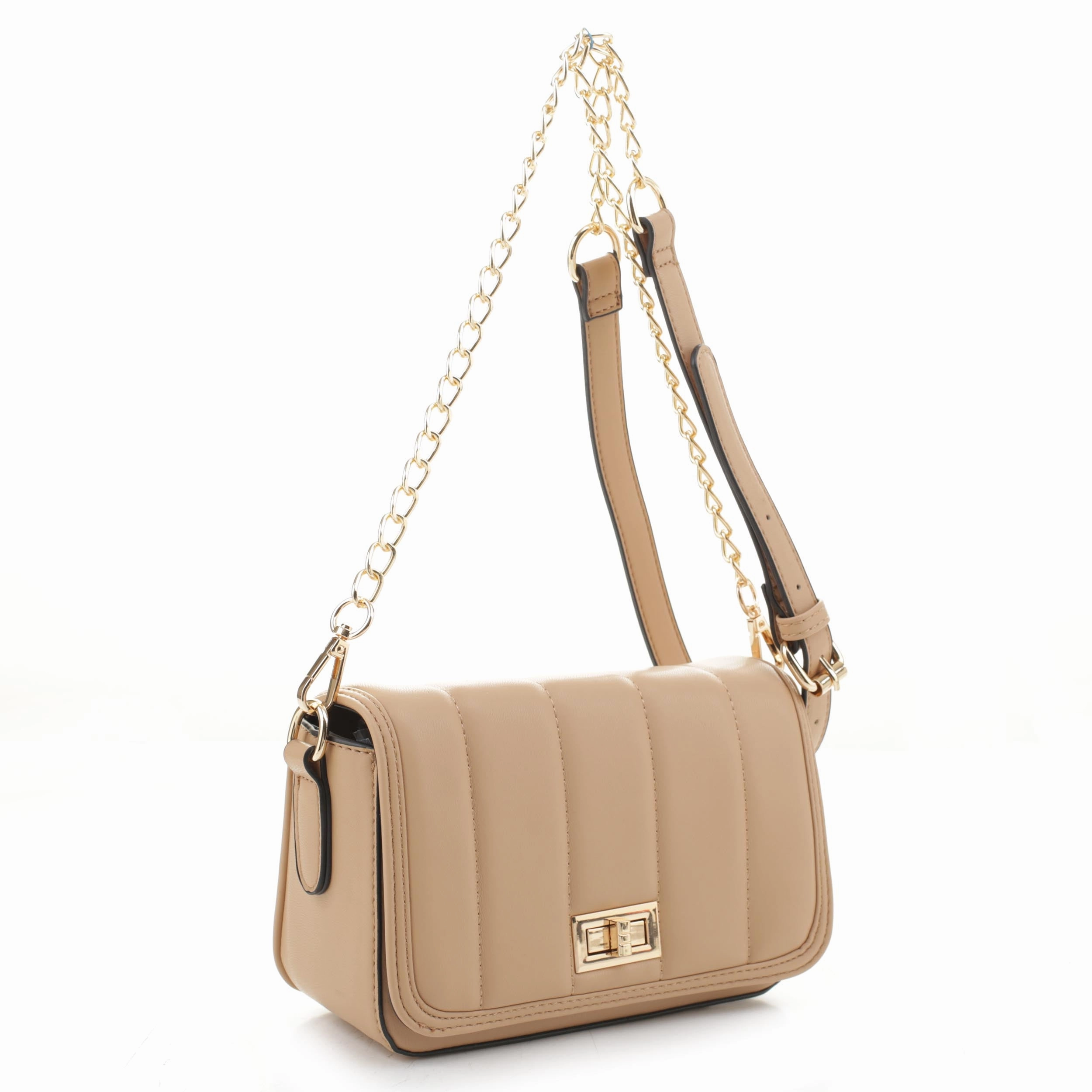 Compact Design Constanza Turn Lock Crossbody