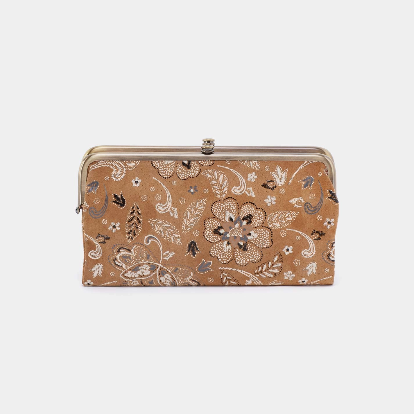 Lauren Clutch-Wallet in Printed Leather - Country Road Bloom Lightweight Option Minimal Structure