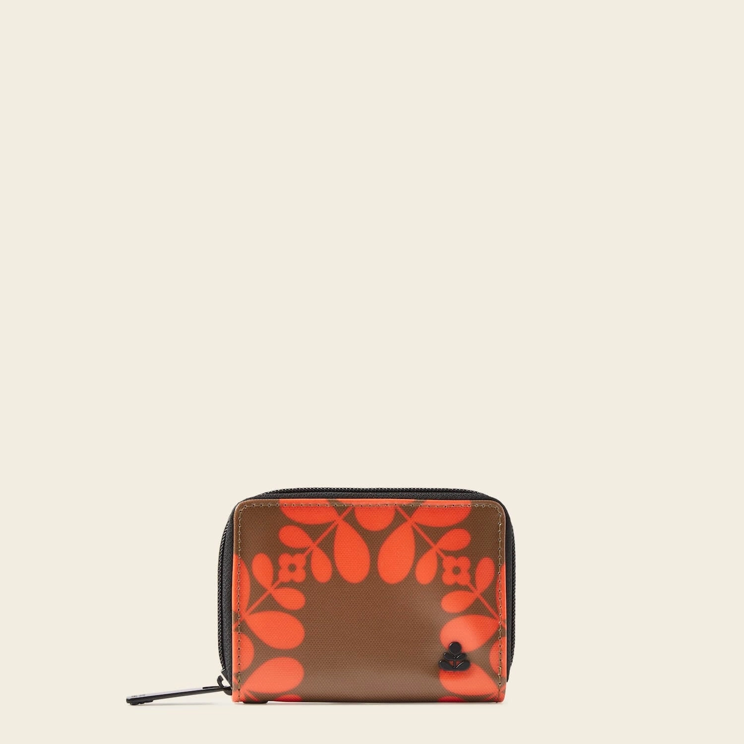 Street Functionality Eco Friendly Remember Me Purse - Lattice Flower Tile Conker