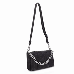 Minimalist Appeal Cordelia Denim Basketweave Crossbody