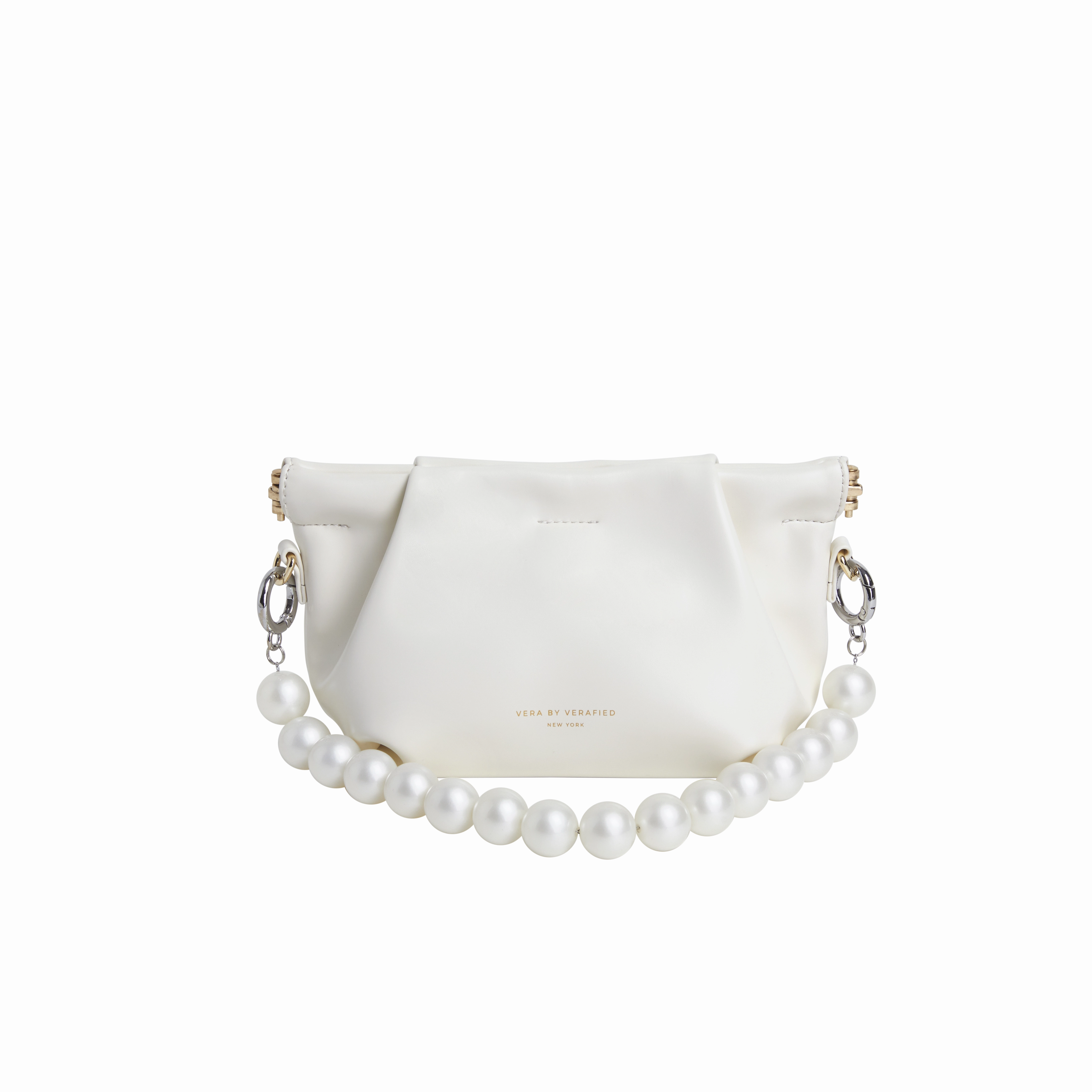 Cream Croissant Shoulder Handbag (Low Stock) Compact Fashion