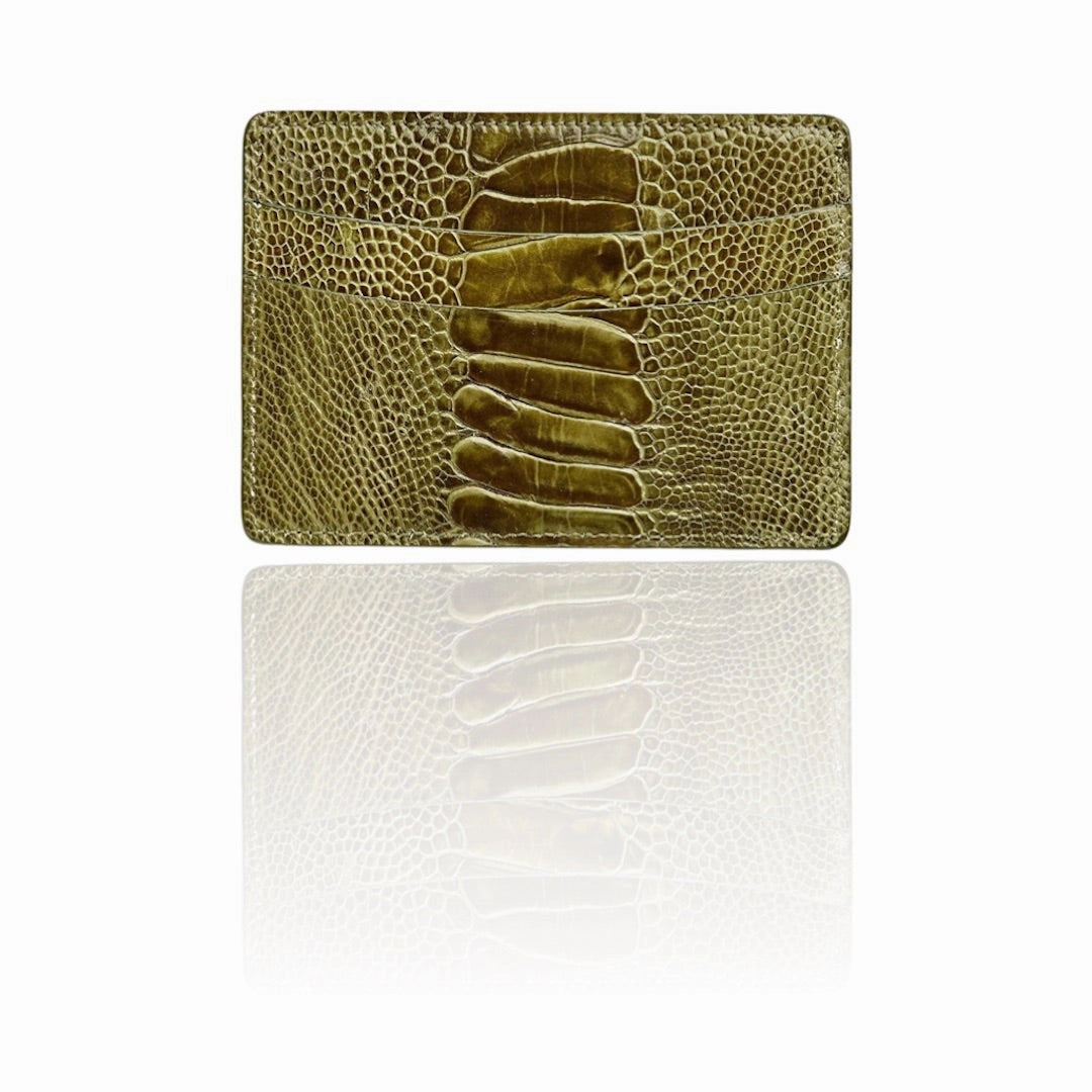 Credit Card Case - Olive Classic Shape