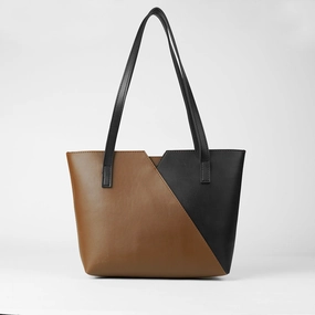 Criss Cross Bag brown & black Soft Material