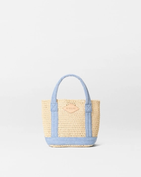 Patterned Tote Crochet/Light Denim Mini Crochet Tote