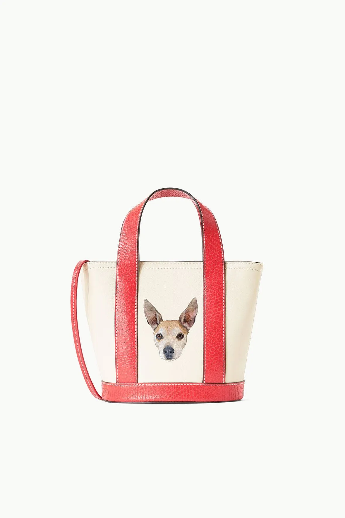 CUSTOM ALLORA MINI TOTE | CREAM RED ROSE Stylish Choice