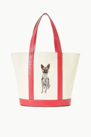 Classic Aesthetic CUSTOM ALLORA TOTE | CREAM RED ROSE