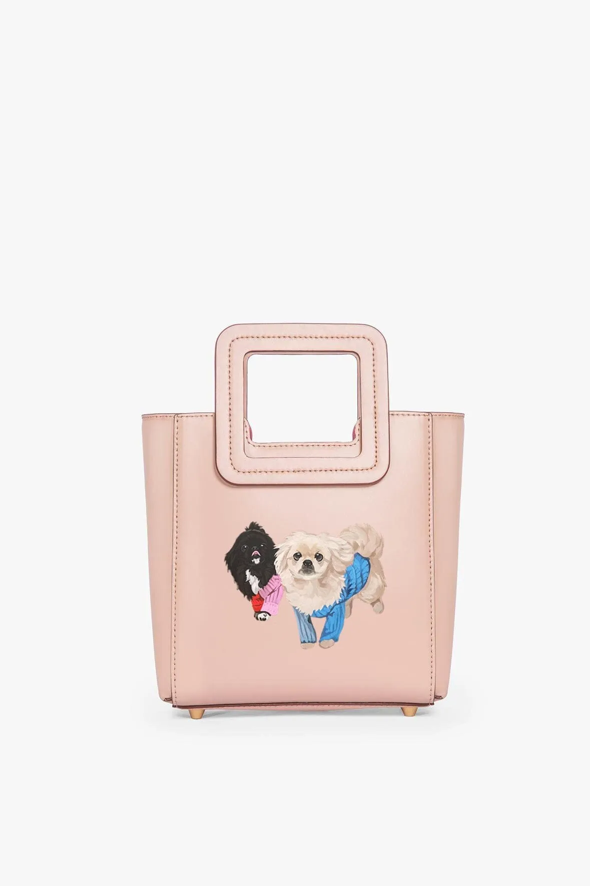 CUSTOM MINI SHIRLEY LEATHER BAG | BLUSH Elegant Handbag