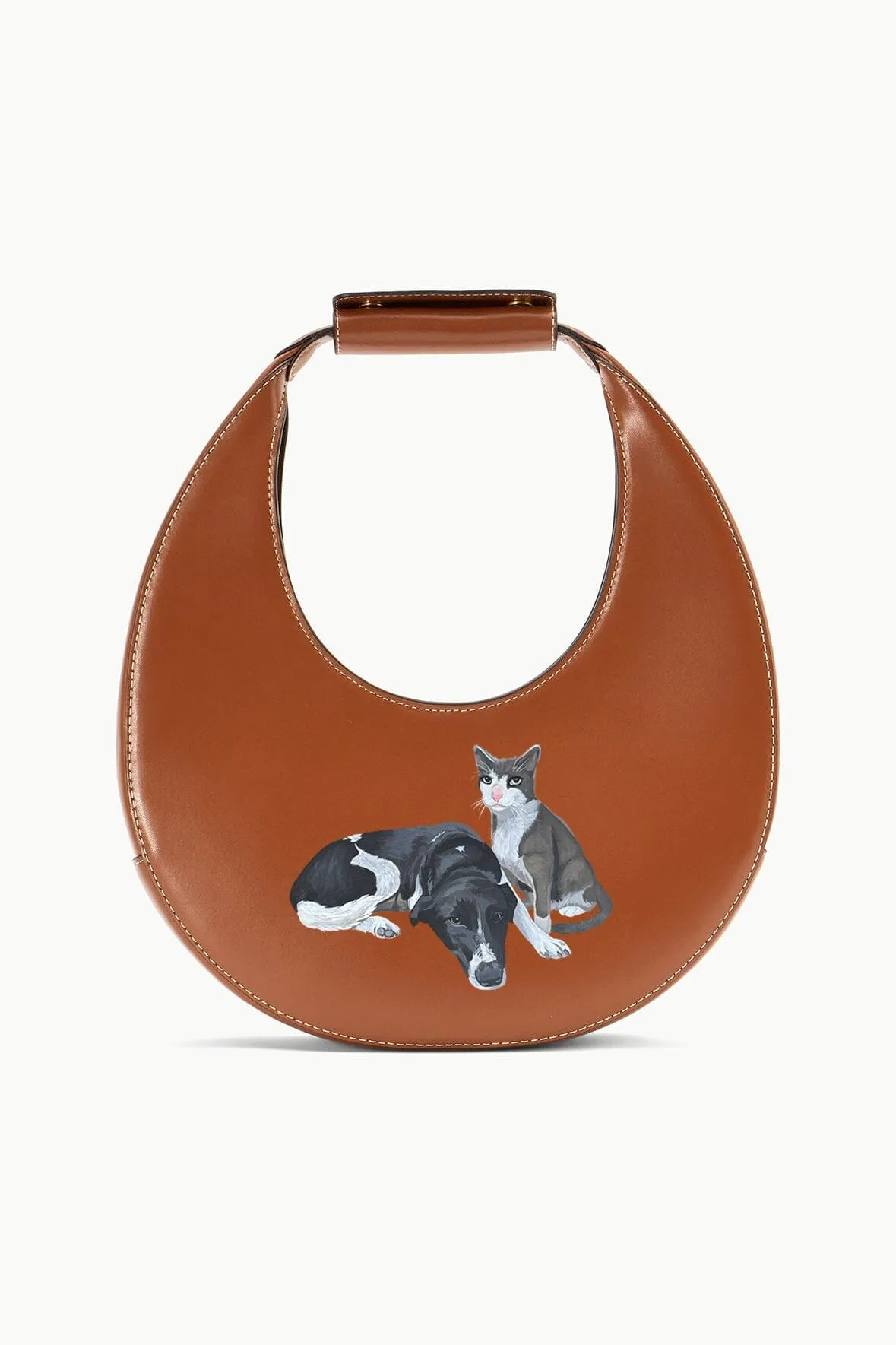 CUSTOM MOON BAG | TAN Vegan Leather