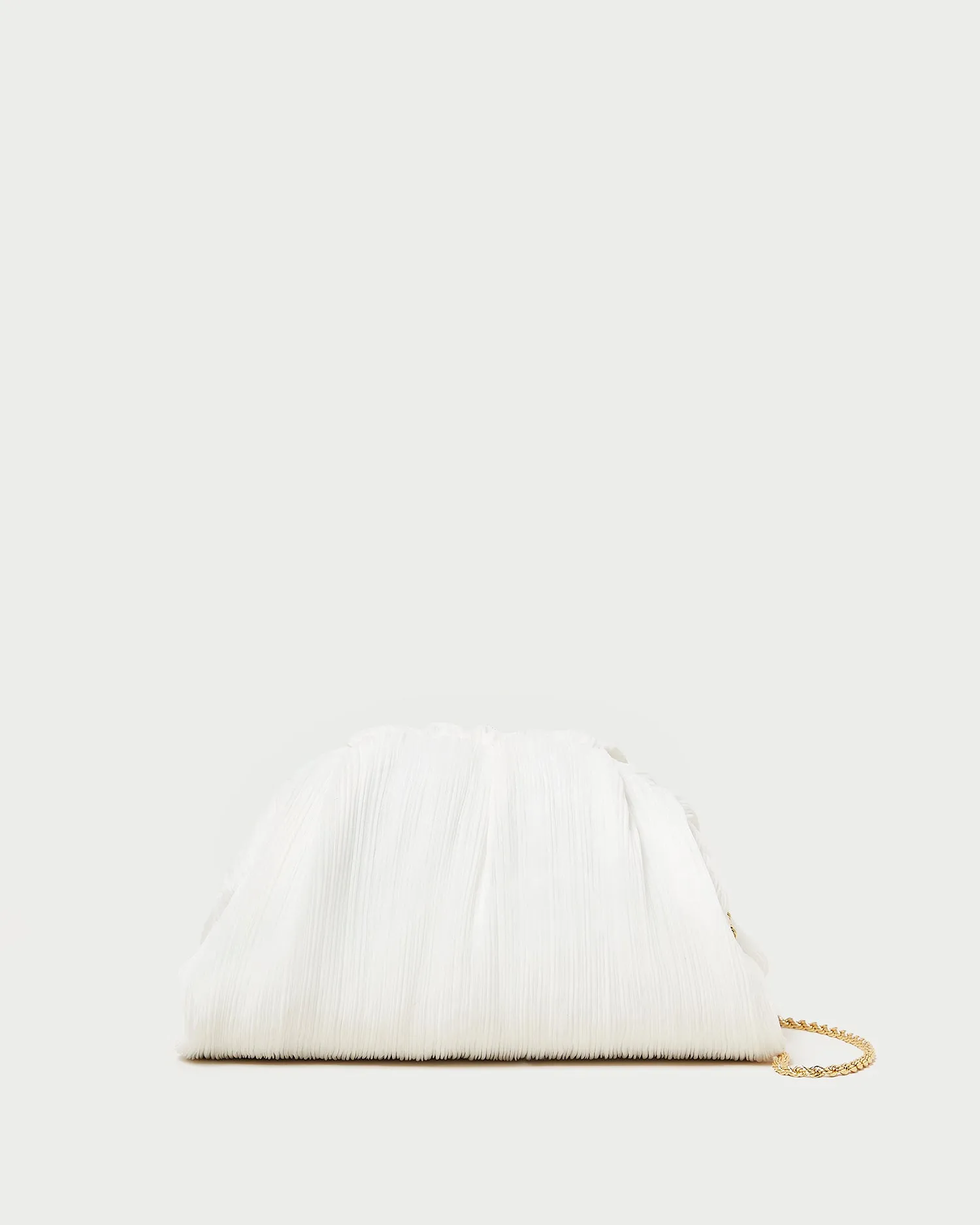Bailey Pearl Pleated Dome Clutch Organized Storage Contemporary Finish