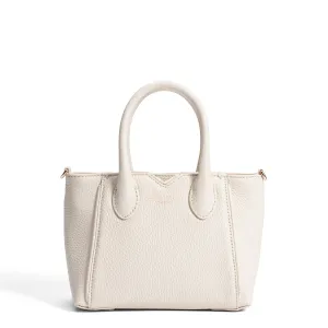 Honor?? Cloe Mini cream calfskin leather handbag Durable weekend handbag