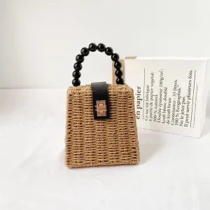 Elena Handbags Straw Woven Box Purse Stylish Journey Daily Carry Gear