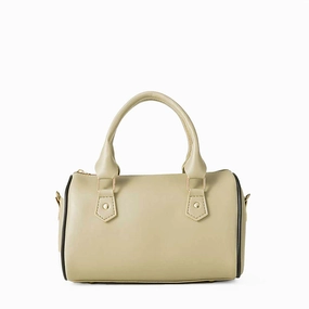 Minimal Profile Drum Bag Beige